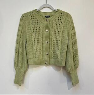 Wild Fable Crop Button Front Knit Cardigan